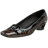 IMAGE OF Renzo Fontanelli Women's Waby Pump,Moon Liquerizia/Pat Soft Black,10 AAA US