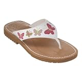 Girls' Xhilaration Juliette Butterfly Thong Sandals - White
