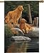Golden Retrievers Companions Art Flag 26