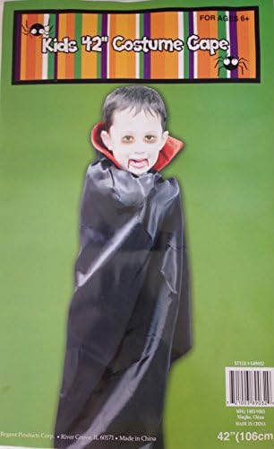 Halloween Bundle Boy Girl Vampire Cape 42in 6 Glow in the Dark Teeth Fake Blood