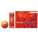 ブリヂストン(BRIDGESTONE) TOURSTAGE ボール V10 スーパーオレンジ 1ダース 12個入り VOOX