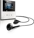 Philips GoGear Raga MP3-Player 2 GB (LC-Display, USB 2.0) silber