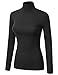 DRESSIS Women's Long Sleeve Turtleneck Top Pu (11 Colors)