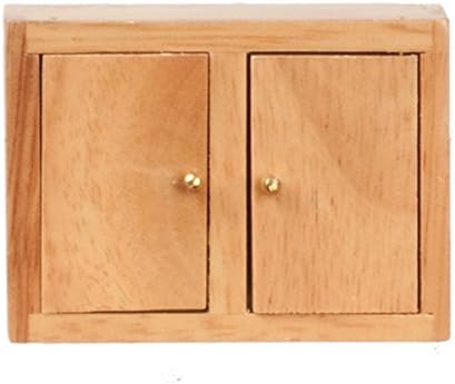 Melody Jane Dollhouse Light Oak Kitchen Wall Unit Miniature 1:12 Scale Wooden Furniture