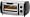 Clatronic PO 3342 Mini-Pizza-Ofen 12 Liter, silber / schwarz