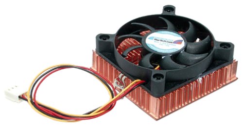 StarTech.com 1U 60x10mm Socket 7/370 CPU Cooler Fan with Copper Heatsink & TX3 FAN3701U (Black)