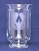 Individually Hand Etched Lobster Glass Candle Shade 11.5"h