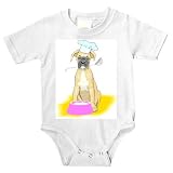 Onesie with chef, food, hat, dog, bowl