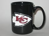KANSAS CITY CHIEFS 15 oz. Ceramic COFFEE MUG with Pewter Team Logo