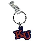 Kansas Jayhawks Red KU Mini Mirror Key Chain W/Blue Backing