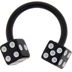 Bioplast Black Dice Circular Horse Shoe