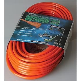Coleman Cable 02309 100' 16 3 Orange Vinyl Outdoor Extension Cords by Coleman Cable