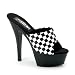 Sexy High Heel Dancer Shoes Womens Sandals 6 Inch Checkered Platform Slide Race Car D...