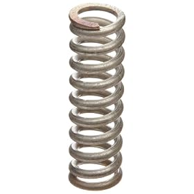 Metric Stainless Steel Compression Spring, 1.92mm OD, 0.32mm Wire Size, 8.7mm Free Length, 5.79mm Compressed Length, 5.47 newton Max Compression, 1.83 mm/newton Spring Rate (Pack of 10): Industrial &amp; Scientific