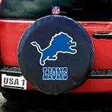 Detroit Lions NFL Spare Tire Cover (Black)