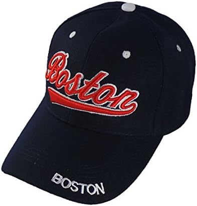 BOSTON Signature Baseball Cap, One-Size (Navy / Red)