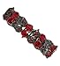 Red Aurora Borealis Crystal Beaded Stretch