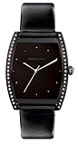 BCBGMAXAZRIA Women's Black On Black Crystal Watch #BG6164