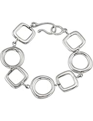 Fashion Link Bracelet in Sterling Silver