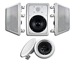 5 New In Wall or Ceiling Speakers Acoustic Audio HT-65