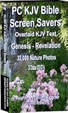 PC Screen Savers - KJV Bible - 86 hours - 32,000 Nature Photos (3) data DVD disks