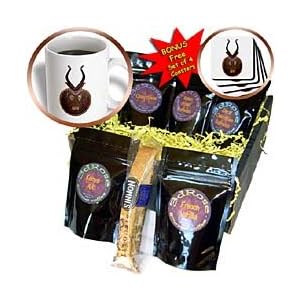 African Art - African Mask - Coffee Gift Baskets - Coffee Gift Basket by 3dRose LLC