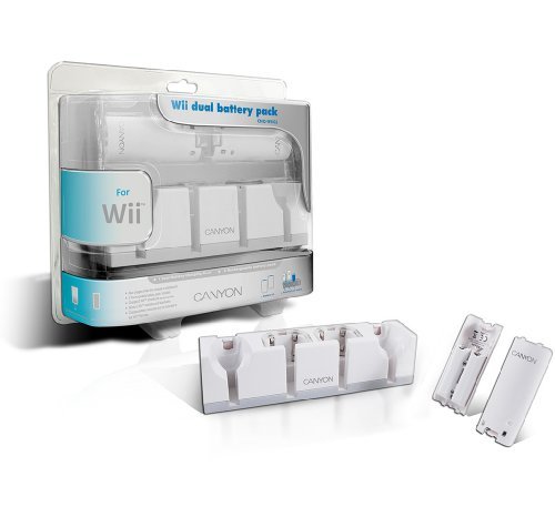 Canyon CNG-WII02 Dual Charger Ladestation f&uuml;r Nintendo Wii wei&szlig; Preisvergleich
