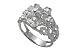 14K White Gold Hand-Crafted Matte-Finish