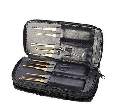 B&S FEEL 24pcs Leather Packing Titanize Scissors Style Lock Tools and Single Hook