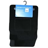 Tailored Black Volkswagen Polo (2009 to Current) For MK 5 Models With Round Clip Locators Car Mats – INCLUDES FREE KEY PROTECTION TAGS WORTH £9.99!