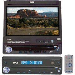 PYLE - Touch Screen 7 Motorized TFT/ LCD Monitor w DVD/ CD/ MP3 Player & AM/ FM - PLTS75