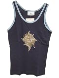 Tribal Sun Tattoo Tank Top Blue Ladies Sun Tattoo Tank $10.00 Sun Tattoo Shirt Walla Balla
