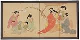 Asian Decor & Gifts - 36 x 72 Ladies in Afternoon Chinese Brush Art Oriental Wall Screen