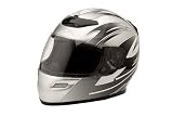 Raider Silver Large Full Face Helmet