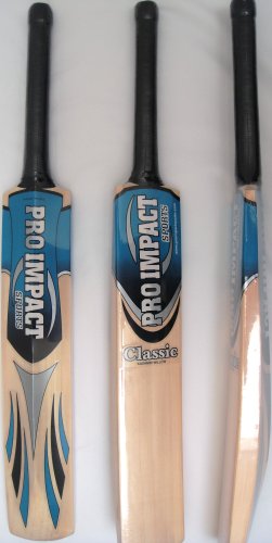 Pro Impact Classic Kashmir Willow Leather Ball Cricket Bat ($70 Value)