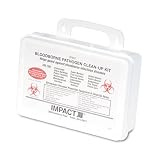 o UNISAN o - Bloodborne pathogen clean-up kit in plastic case, wall-mountable