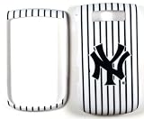 New York Yankees White Blackberry 9800 Torch Faceplate Case Cover Snap On