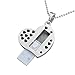 8GB Pink and Clear Crystal Heart Style USB Flash Drive with Necklace