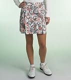 Stretch Sateen Floral Printed Skort