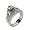 Eve's Addiction Beautiful Sterling Silver Vintage CZ Wedding Set, 5