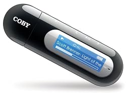 Coby MP305-1G MP3 Player with 1 GB Flash Memory FM Radio, USB Drive and LCD - Black