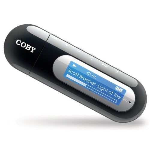 Coby MP305-4G MP3 Player with 4 GB Flash Memory FM Radio, USB Drive and LCD - Black