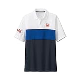 【UNIQLO】ユニクロ MEN NK ドライＥＸポロシャツ （半袖） （錦織 圭・全仏モデル） (L, WHITE)