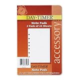 Day-Timer(R) Organizer Accessories For Desk Organizers, 5 1/2in. x 8 1/2in., Lined Pages, 24 Sheets Per Pad, Pack Of 2