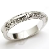 Diamond Wedding Band or Stacking Ring, 18k White Gold, Ring Size 6.5 (T.w 0.30)