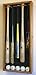 5 MLB Baseball Bat Display Case Cabinet Holder Wall Rack w/ UV Protection - Lockable