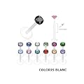 Piercing L�vre Labret Cartilage Tragus Cristal Griff� Rose