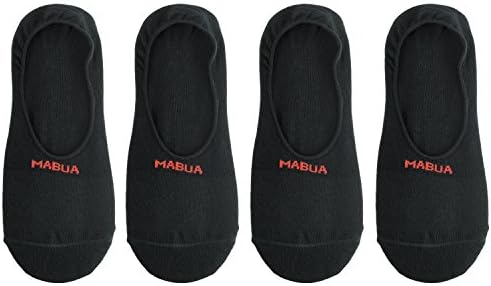 Mabua Breathable No Show Anti-slip Socks, 4 Pairs