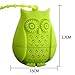 HK Goods - Loose Leaf Owl Tea infuser - Best Silicone strainer - Funny Tea Filters - Cute Tea Infuser Design - Set In Bright Colors (Set of 6) - No Tea Leafs In Your Cup - Don't Sleep - Drink Tea