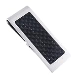 Men's Titanium with Carbon Fiber Detail Money Clip